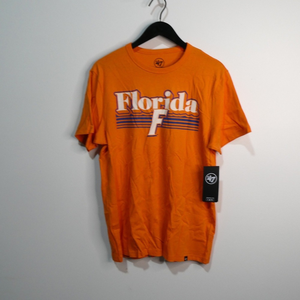 Florida Gators Shirt Mens Medium '47 Orange Short Sleeve Cotton Tee New